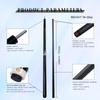 Okhealing Karbonfaser Billard Queue Billardstöcke 12,4 mm Spitze Radial Pin Verbindung 147 cm/58 Zoll Länge 19~20 oz Gewicht Billard Queue