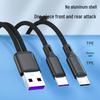 6A Fast Charge Dual Splitter Cable, 2-in-1, Available In 0.2m/2m Lengths