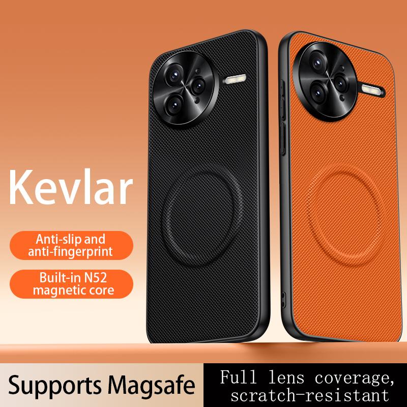 Case For Xiaomi Poco F7 Ultra F7 Pro 5G For MagSafe Magnetic Matte Fine Grained Leather Shell Metal Lens Frame Cover Bumper