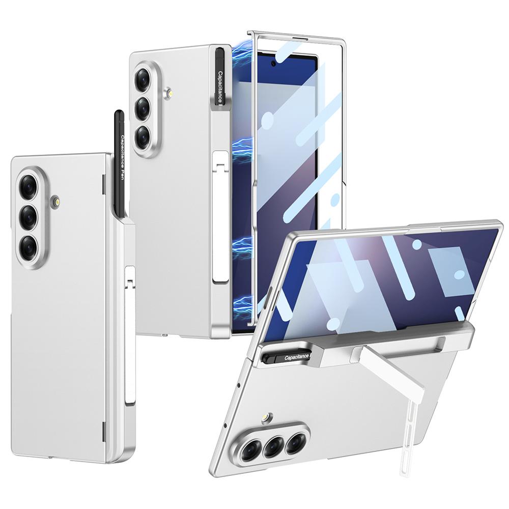 

GKK For Samsung Galaxy Z Fold7 5G Case Kickstand Magnetic Hinge PC Phone Cover with Tempered Glass Film/Stylus