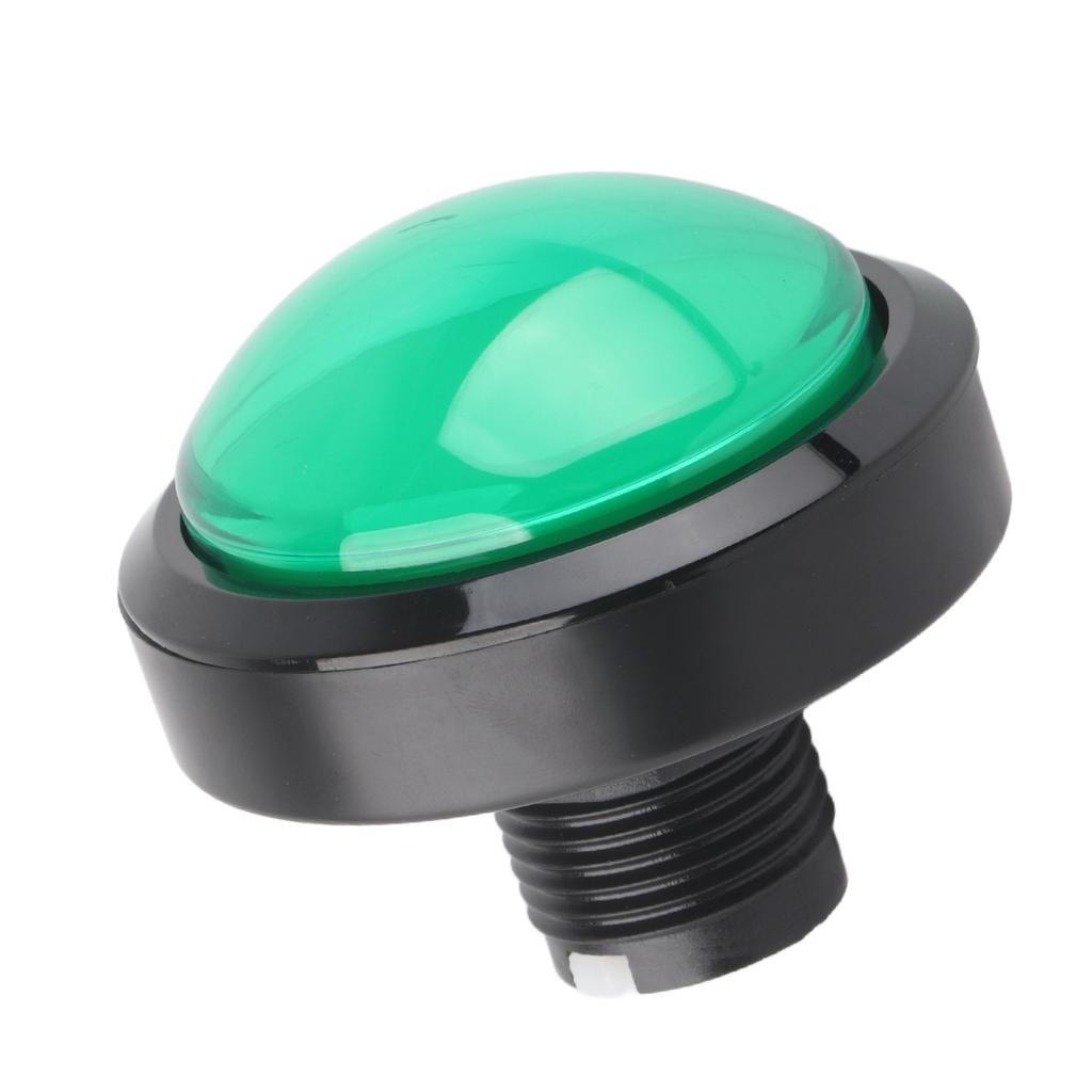60mm Big Convex Button 2‑Foot Switch Button with LED Light for Crane Machine Game ConsoleRed