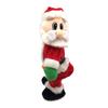Babbo Natale di Natale con la figura di un fianco contorto che canta giocattoli elettrici per bambini