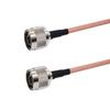 RF Connection Cable: N Male to N Male, Double Shielded RG142 with N-J/N-J L16-JJ Adapter Jumper.
