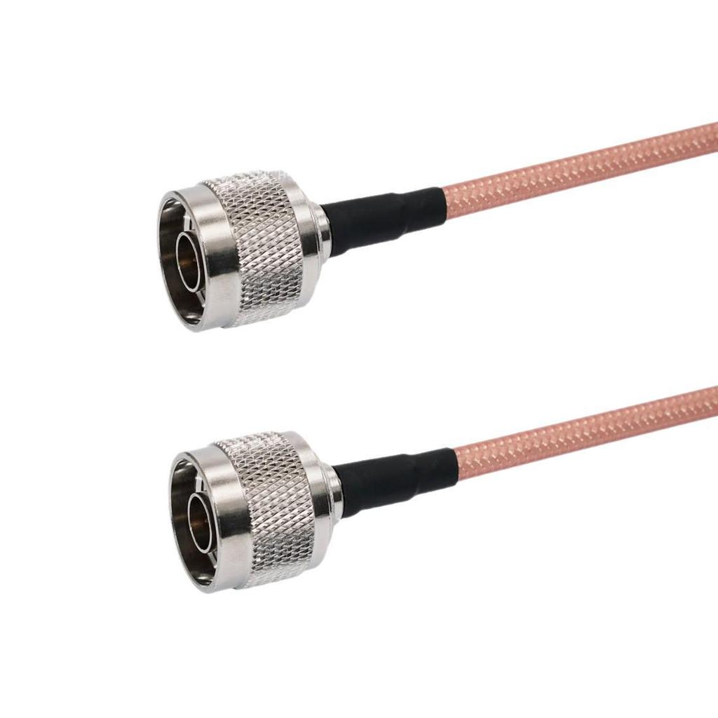 RF Connection Cable: N Male to N Male, Double Shielded RG142 with N-J/N-J L16-JJ Adapter Jumper.