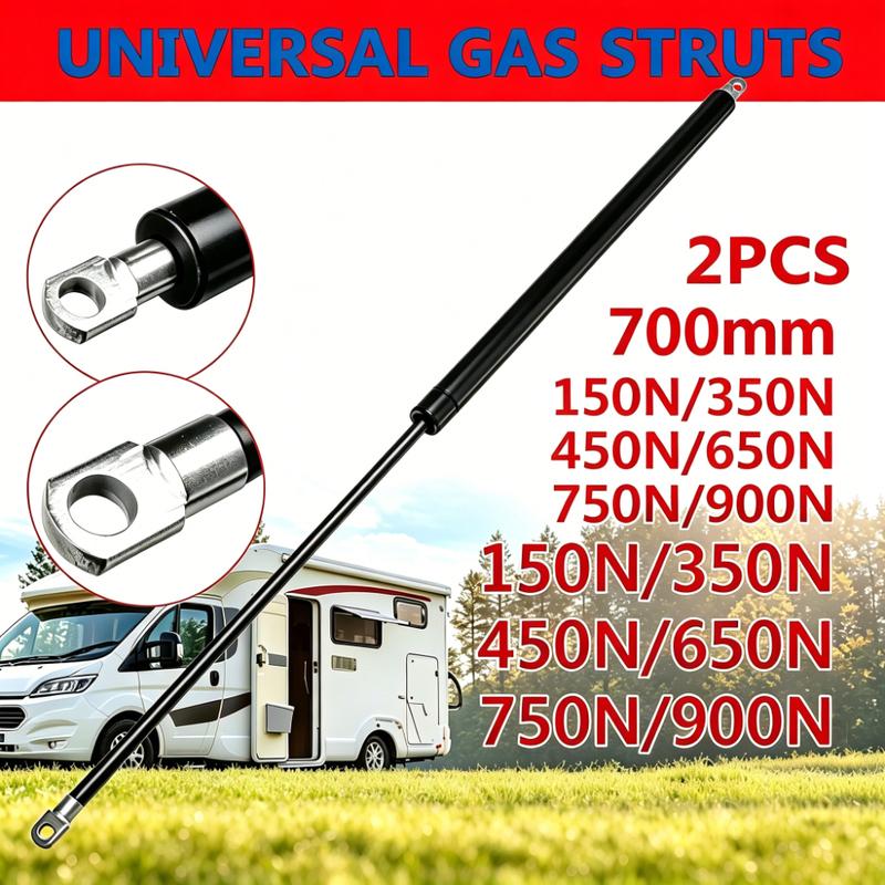 Lazmllcan 100-900N 700mm Gas Spring Lift Support Rod Car Gas Struts Shock for RV Bed Window Bus Engine Bonnet Tailgate 700MM-150N