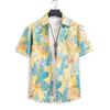 Men's Casual Floral Beachwear Shirt - Short Sleeve, Ideal for Summer Travel in Sanya or Thailand