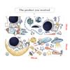 Removable Cartoon Space Astronaut Wall Stickers For Kids Room Nursery Wall Decor