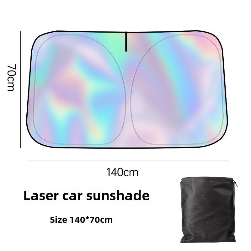 Universal Titan Silber Laser Auto Sonnenschutz - Wärmeisolierung & Sonnenschutz