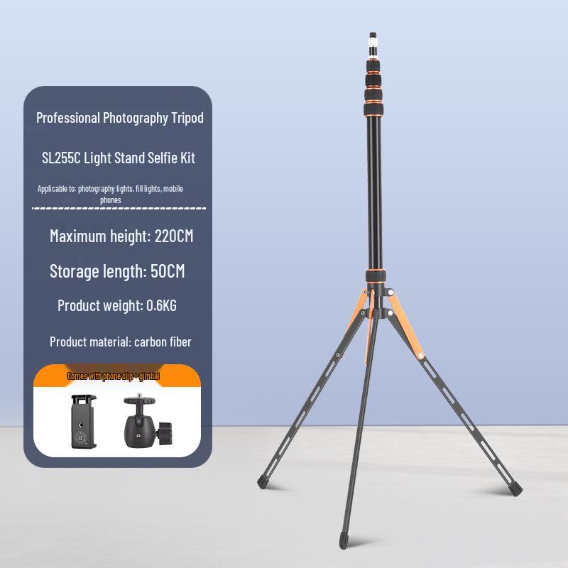 SL255 Carbon Fiber Reverse-Folding Portable Photography Light Stand