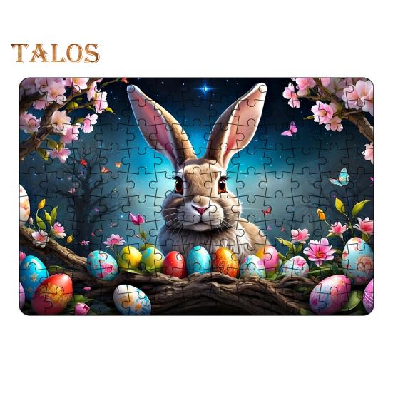 

130 шт./компл. Пасхальный кролик пазл красочный яйцо кролик головоломка сборка игра для детей взрослых образовательная бумажная головоломка игрушка украшение дома B