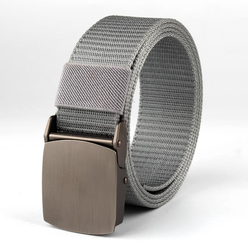 High Quality Belt Nylon Canvas Metal Automatic Buckle Army Outdoor Hunting Webbing Jeans Tactical Belts For Men Male Fashion