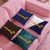 Travel Design S-Swissair Pillow Case Silky Short Plush With Invisible Zipper Dustproof Sofa Cushion Cover For Home Decor