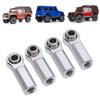 4PCS Metal   Joint Alloy for 1/10 Model Car 7.0mm Diameter M4 Thrd RC Car   Joint 4 Straight