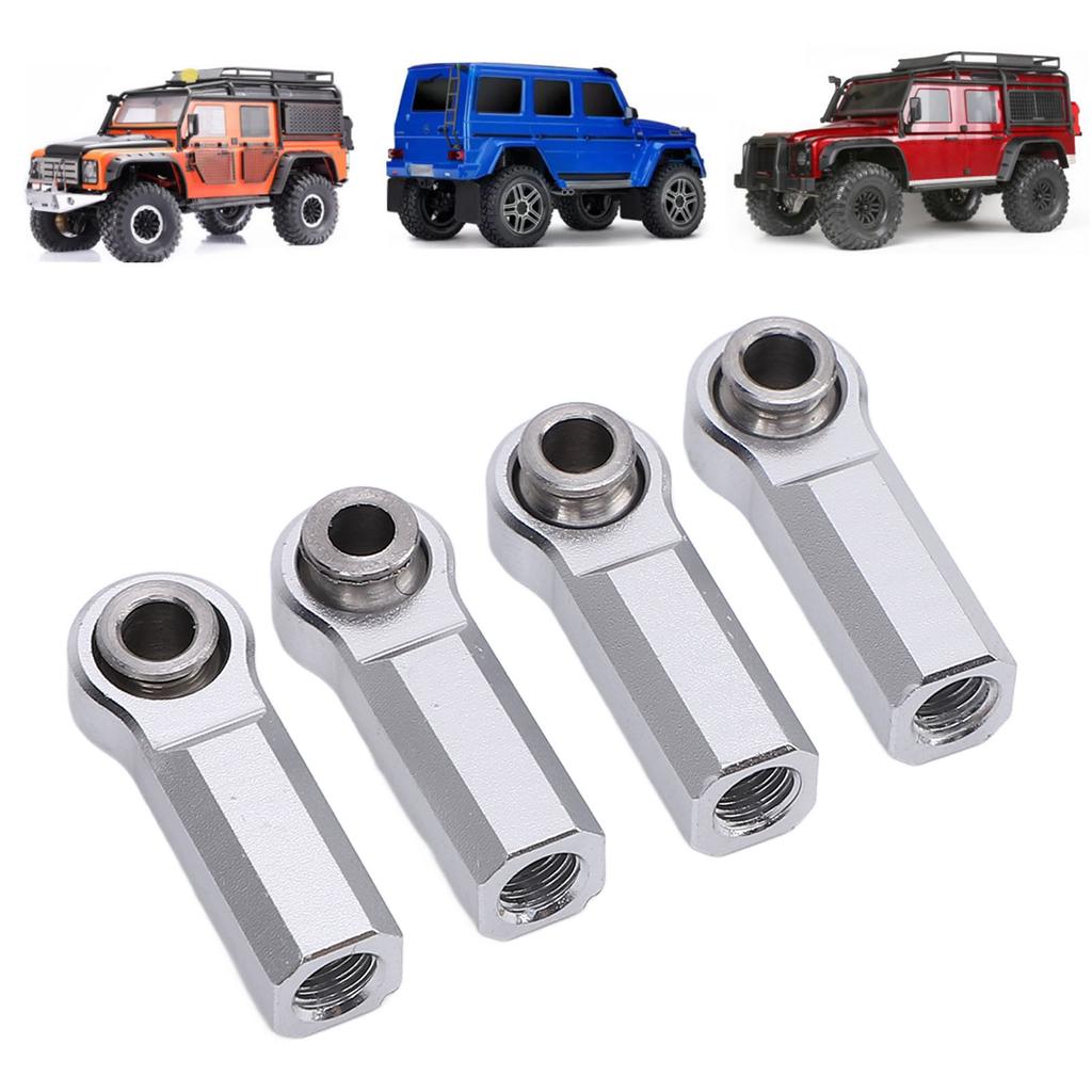 4PCS Metal Joint Alloy for 1/10 Model Car 7.0mm Diameter M4 Thrd RC Car Joint 4 Straight