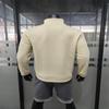 Winter Herren Hoodie Casual Reißverschluss Stehkragen Plus Kaschmir Volltonfarbe Herrenmantel