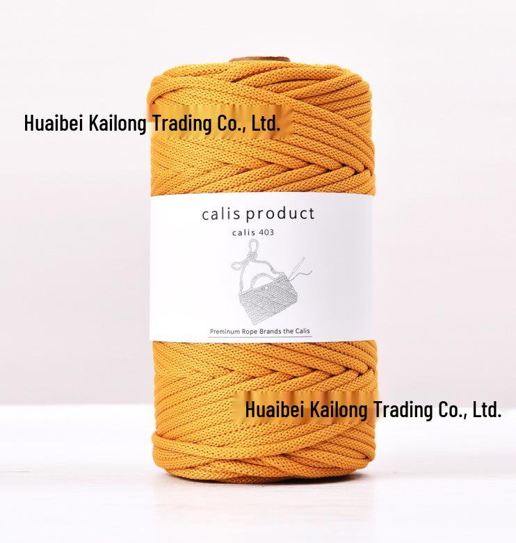 4mm Cotton-Polyester Crochet Cord for DIY Hand-Knitted Bags and Weaving