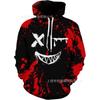Mens Oversized Hooded Sweatshirt With Digital Print Casual Long Sleeve Top