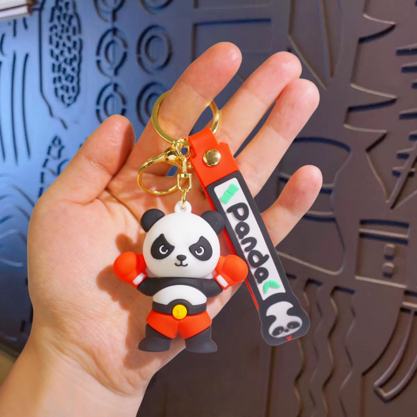 

Adorable Panda Pull-Back Car Keychain & Bag Charm Toy