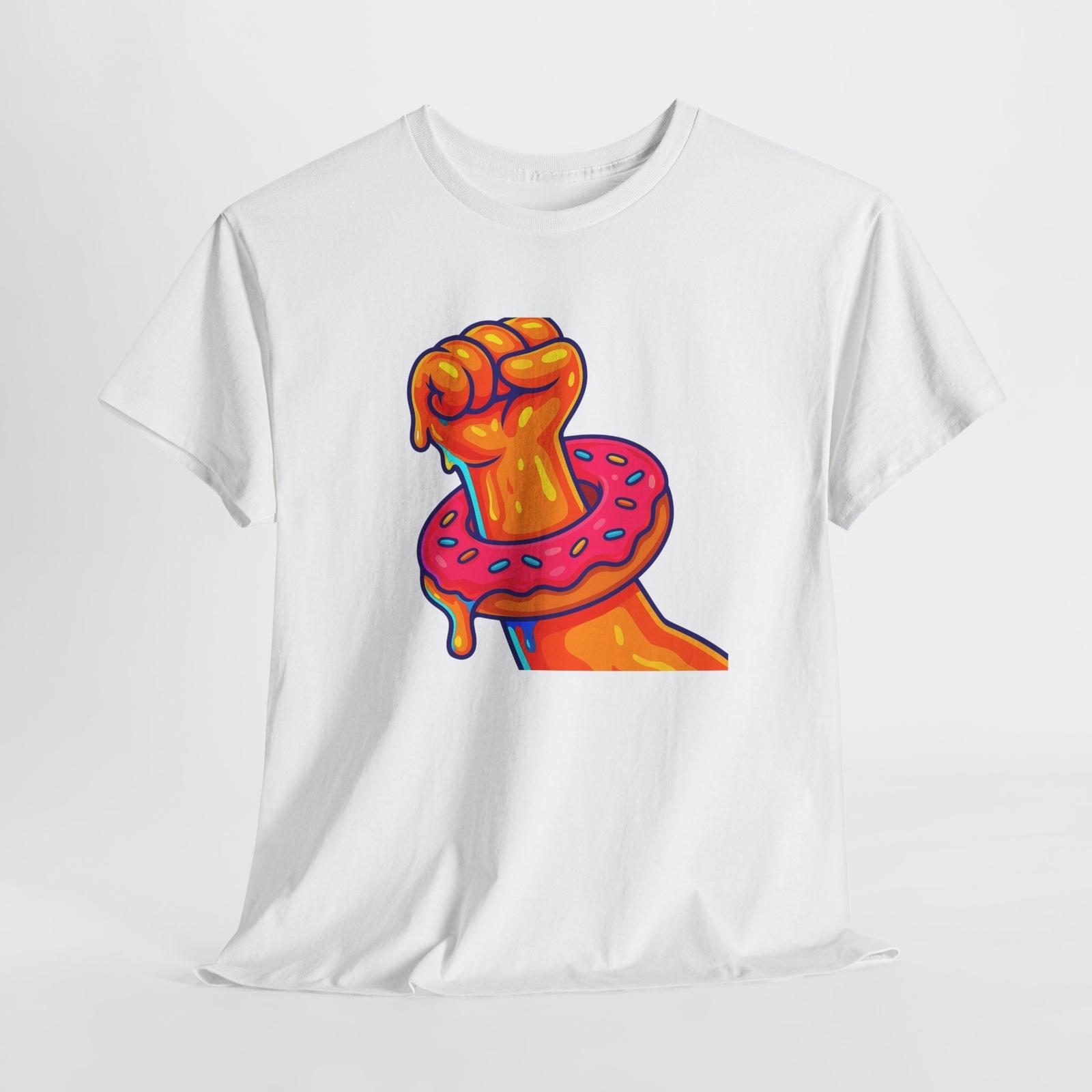 

Gay Men s Donut Fist Tshirt Tops Tee, LGBTQ Pride Shirt, LGBT Rainbow Apparel, Unisex 3XL