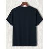 European sizes  Men'S Casual Crew Neck T-Shirt with "My Motorcycle is Calling" Print, Black, Summer Sporty Style, Slight Stretch Fabric