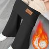 Women's Fashion Fleece,Lined Leggings High,Waisted Winter Yoga Bell,Bottom Wide,Leg Thermal Pants