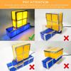 Night Light New Upgrades DIY Stackable LED 3D Puzzles Night Lamp Lights 7 Colors Night Lights Interlocking Induction Nightlights Novelty Tangram