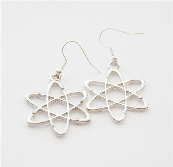 

Серьги с атомами, Ювелирные изделия с атомом для любителей науки, Серьги с атомами химии