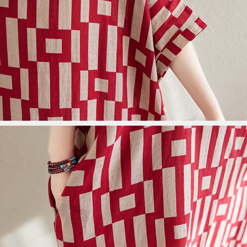 Czeska sukienka retro z dekoltem w serek plus size Nowa moda Uniwersalna literacka rozkloszowana długa sukienka damska