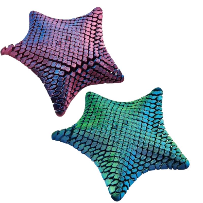 Cute 3D Printed Flexibat Fidget Toy Fun Desk Decor Articulated Starfish Stress Relief Gift For Kids And Adults Visual Toys