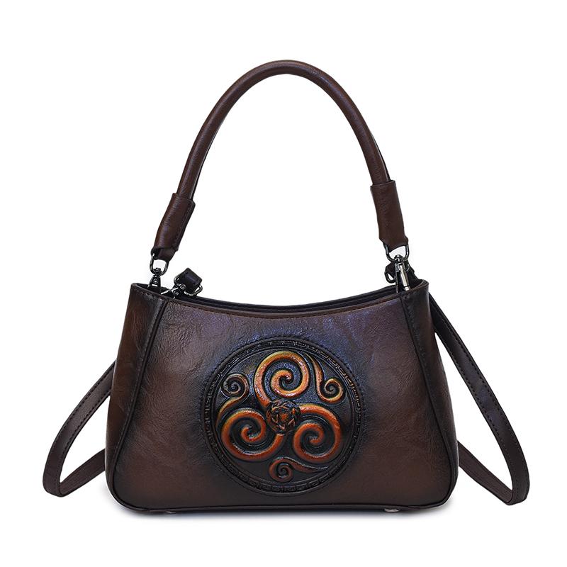 Vintage Embossed PU Leather Crossbody Bags for Women Luxury Designer Female Shoulder Bag Fashion Ladies Commute Purses Handbags