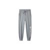 Letter Logo Printed Drawstring Cuffed Casual Pants Men Bottoms Light-Gray XE4670-039
