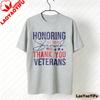 Thank You Veterans Shirt Honoring All Who Served Military Gift Women Shortsleeved Clothes High Quality Cotton Tees