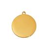 Engravable Stainless Steel Round Mirror Pendant for DIY Jewelry