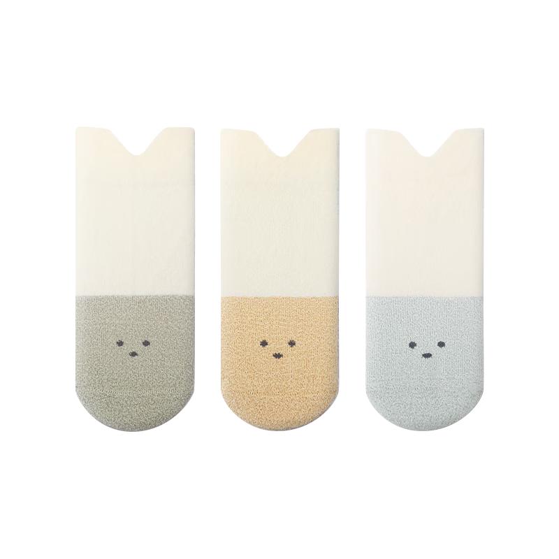 Baby Mid-Calf Cotton Socks 3-Pack XS