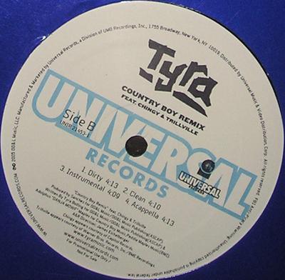 Disco de 12 polegadas TYRA B, PENELOPE JONES - Get No Ooh Wee UNIR214531 Universal Recor 2005 EUA Rap & Hip-Hop/R&B Usado