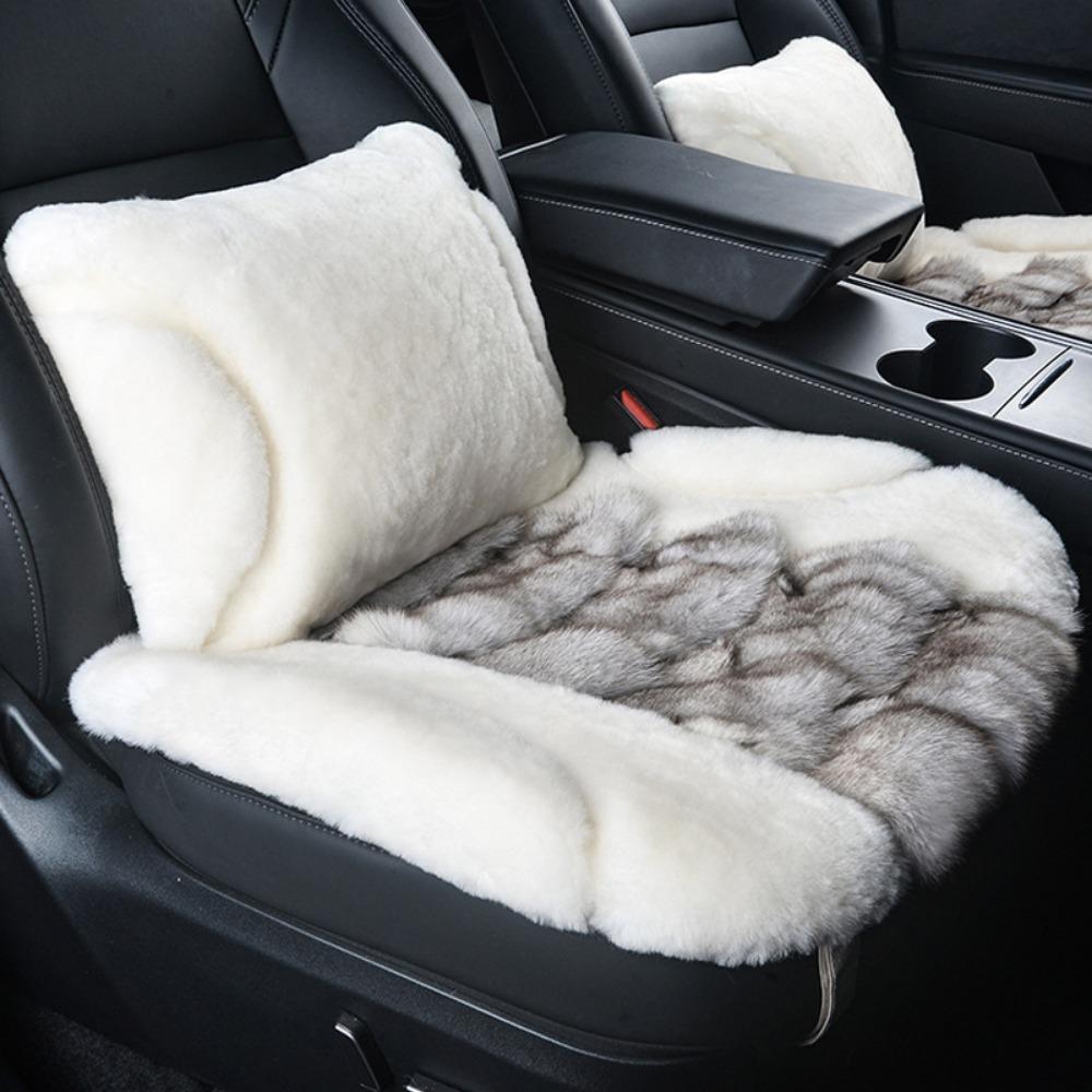 Thickened Plush Car Seat Covers Breathable Auto Seat Cushion  Car Interior Accessories