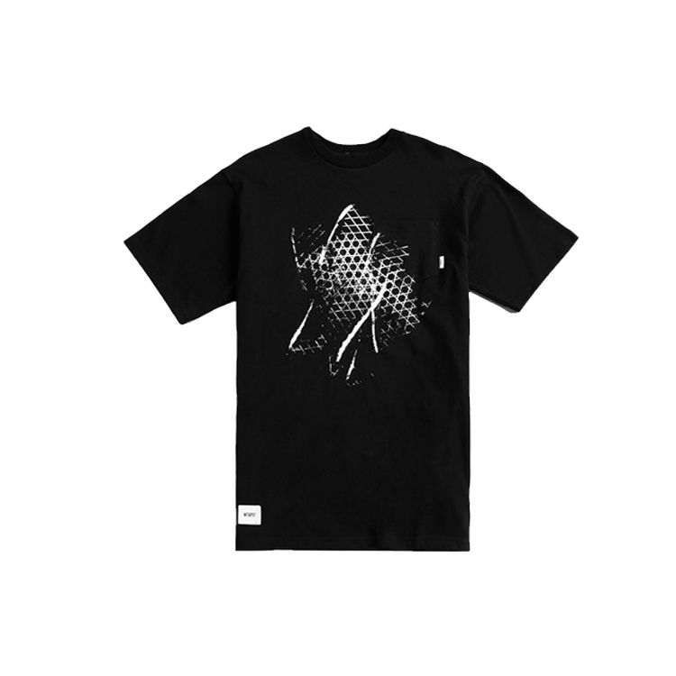 Vans X Wtaps Collaboration Crossbones Graphic Print Crew Neck Loose Fit Short Sleeve T-Shirt Unisex Tops Black VN0A4TRDBLK1
