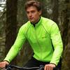 Wosawe Men's Reflective Cycling Windproof Waterproof Breathable Sports Long Sleeve Cycling Windbreaker Jacket