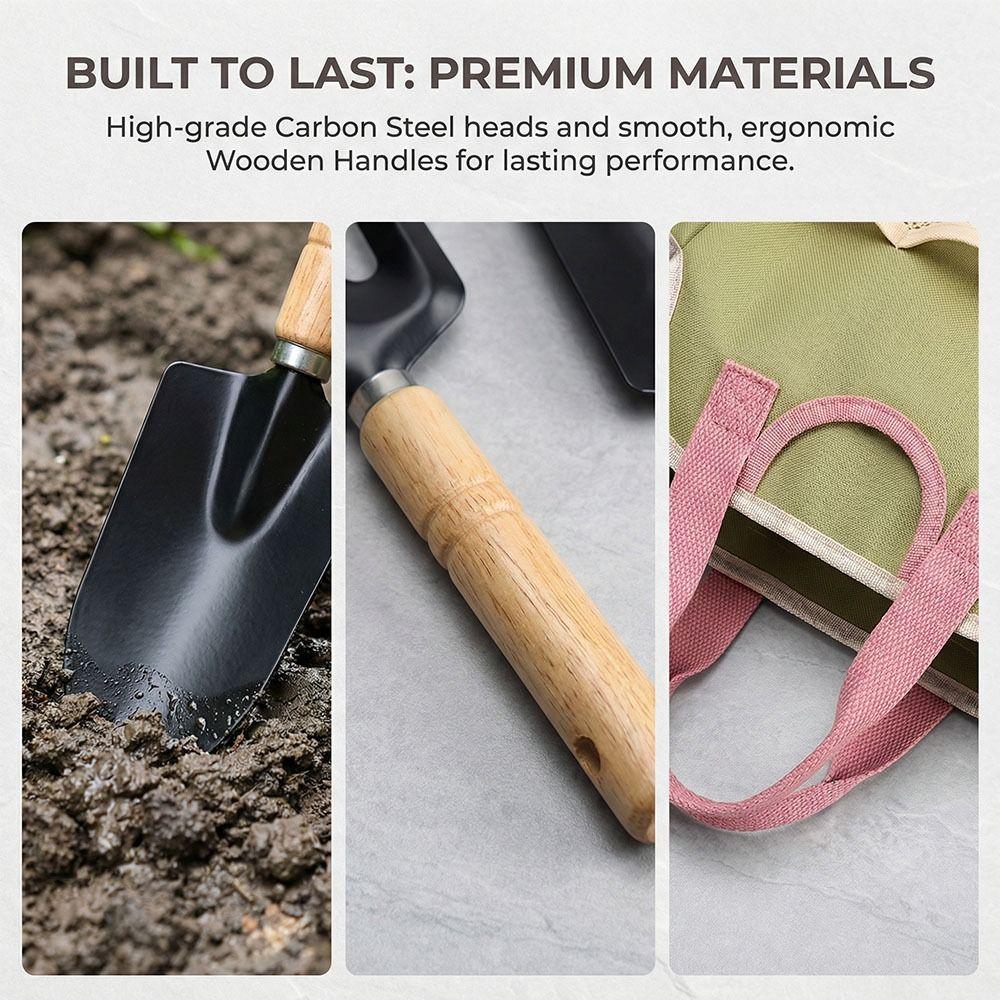 Rust-Proof Garden Hand Tool Set Stainless Steel Planting Gear Multifunctional Tools  Planting