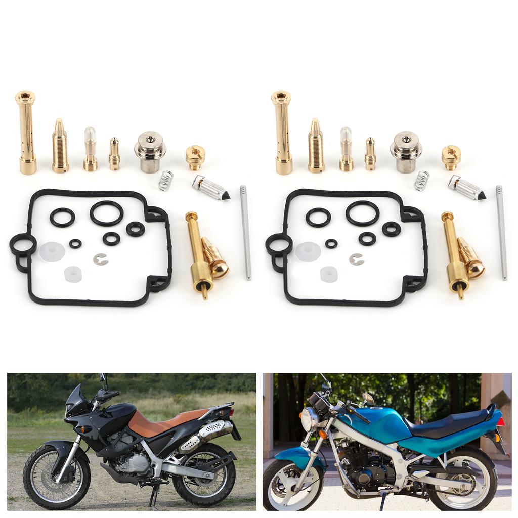 2 Sets Carburetor Repair Rebuild Kit with Sealing Components Fit for Suzuki GS500E