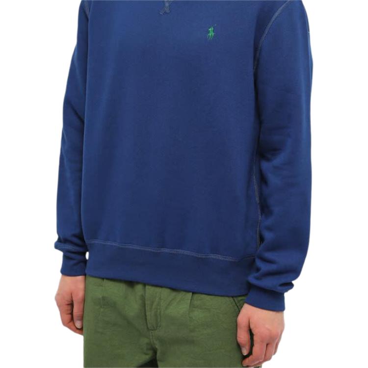 Polo Ralph Lauren Solid Logo Embroidered Crew Neck Long Sleeve Knit Pullover Sweatshirt Men sweatshirt 710790783-041
