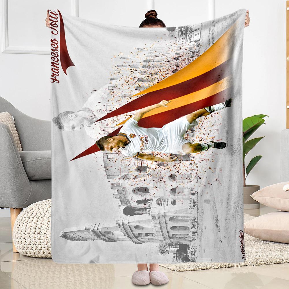 Football Match Progress Blanket Ultra-Soft Suitable for Office Seaside Bedding for All Seasons Modern Style Birthday Christmas Gift Blanket