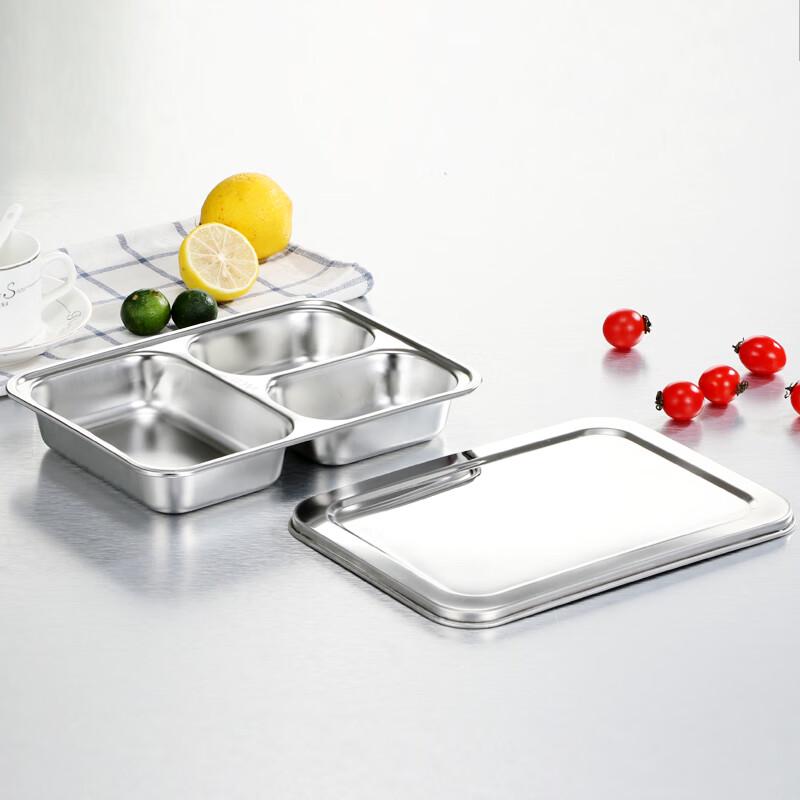 304 Stainless Steel Divided Lunch Tray