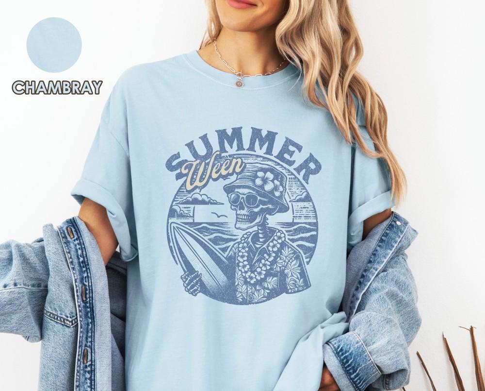 

Summerween Shirt, Funny Summer-ween Tshirt, Spooky Summer Tee, Halloween Gift M
