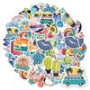 35pcs-50pcs Cute Balloons Stickers Cartoon Animals Funny Stickers Animal Stickers For DIY Phone Guitar Laptop Notebook Suitcase