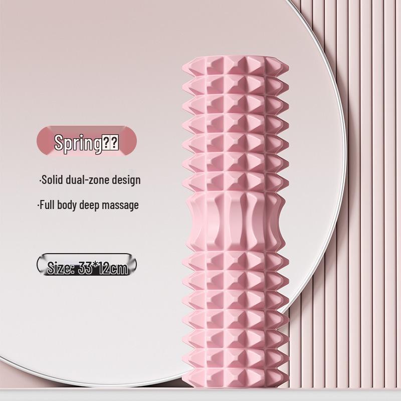Foam Roller 45cm: Solid Muscle Relaxation & Yoga Massage Stick with Hollow Wolf Teeth Design