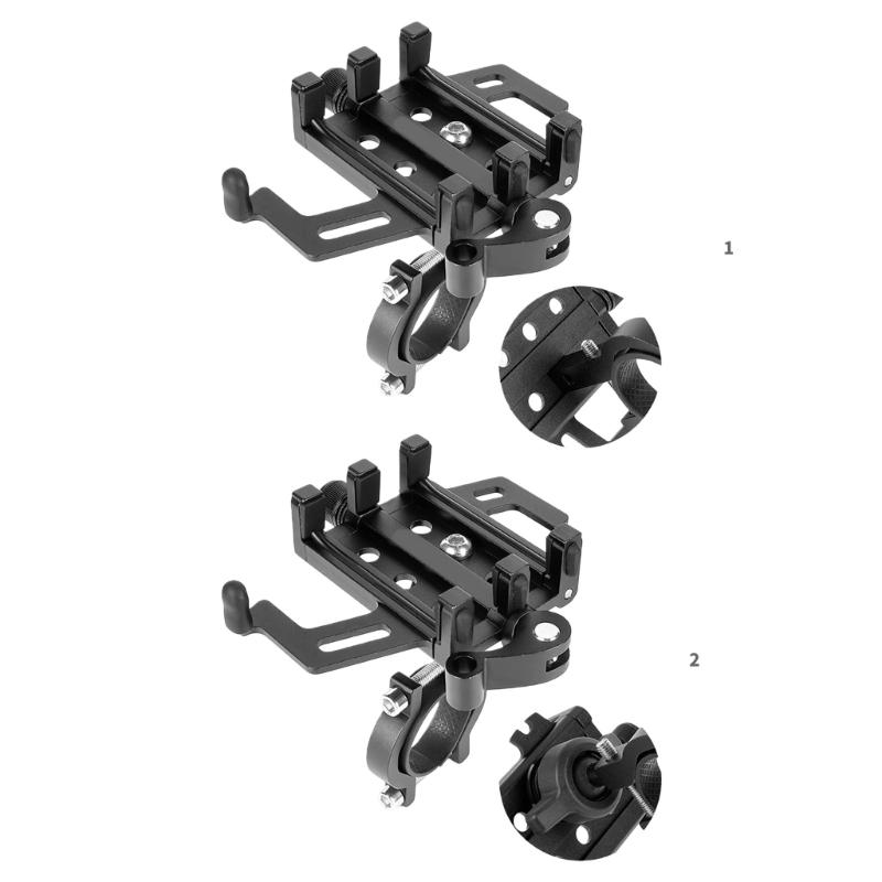 360 Degree Rotatable Bike Phone Holder Comfortable Viewing Angles Phone Stand for Smooth Cycling Experiences