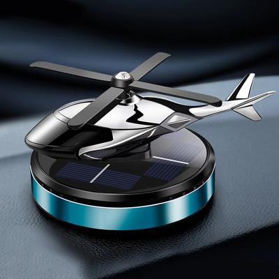 Car Center Console Decoration Solar Rotating Helicopter Model Car Network Red Aromatherapy In-car Personality Accessories
