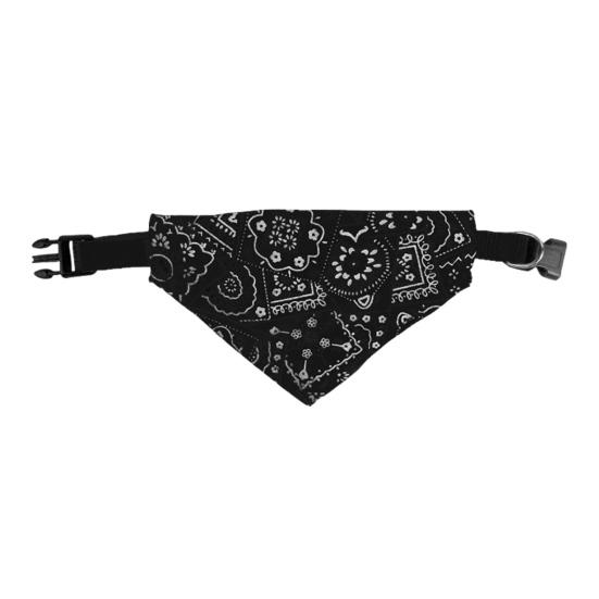 Dog Bandana Collar, Paisley Pattern Dog Bandana with D-Ring, No-Tie Adjustable Stylish Bandana Collar for Small Medium Large Dogs XS