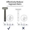 Double Layer Half Blade Manual Razor with Floating Head
